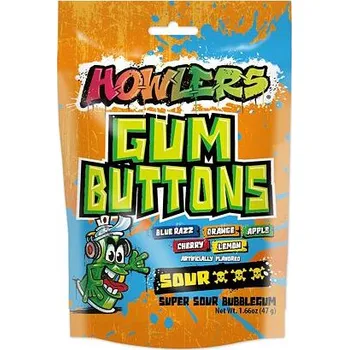 Žvýkačka Howlers žvýkačky s příchutí kyselého ovoce 47 g