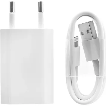 Nabíjecí set - Adaptér EnviroBest 5W/1A 1x USB + datový nabíjecí kabel USB/lighting