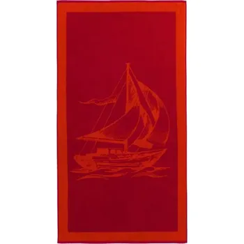 Ručník SOFT COTTON Plážová osuška SAIL 85x160 cm Červená