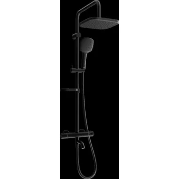 Vodovodní baterie Mexen KX33 sprchový set s termostatickou vanovou-sprchovou baterií Kai, černá, 779003391-70