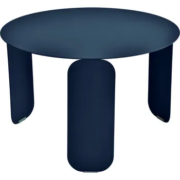 Zahradní stůl Tmavě modrý kovový zahradní konferenční stolek Fermob Bebop 60 cm