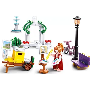 Stavebnice Sluban Sluban B0869 Malířka v parku