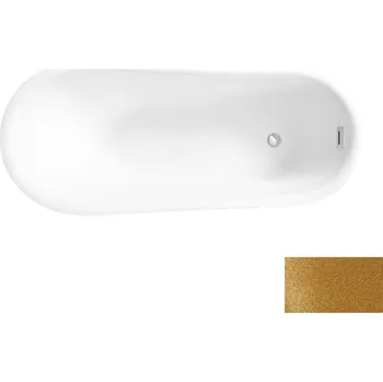 Vana Volně stojící vana CALIMA Glam - zlatá - GLAM 01 - zlatá, Chrom, 170 × 74 cm (VANCALIM170G1) HOPA