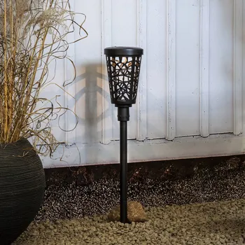 Venkovní osvětlení STAR TRADING LED solární osvětlení cesty Sinnia, zemní hrot - délka zapichovacího kolíku 10 cm černá LED 0,03 W celkem