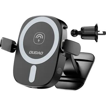 Dudao FW11 držák 2v1 s nabíjením / na palubní desku + do mřížky ventilátoru, MagSafe / 15W