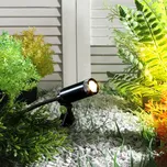 Lindby Heath LED zapichovací světlo, 4 ks, černá - délka zapichovacího hrotu 10,4 cm, Ø upevnění 10 cm 4 x 2,8 W LED - Doprava zdarma