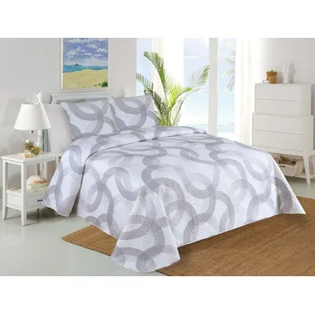 Přehoz na lůžko Přehoz na postel Circulo TiaHome 140 x 220cm + 1ks 45x45cm