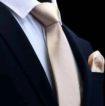 Kravata Amparo Miranda® Kravata a kapesníček 7085, Barva béžová