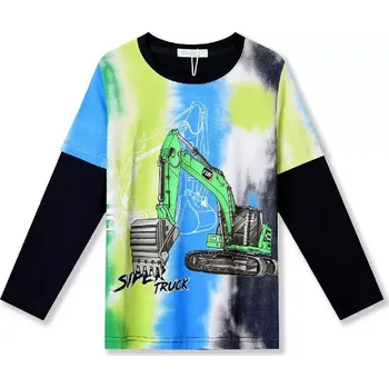 Chlapecké tričko Chlapecké tričko dl.r. Kugo HC9308 tmavě modré