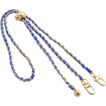 Šňůrka na mobil Braided modro-zlatá