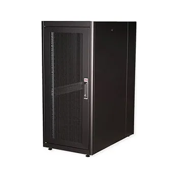 Racková skříň ROLINE 19" serverový rozvaděč 26U, stojanový, Basic, š. 600, h. 1000, perforované dveře, černý - 26.21.0203