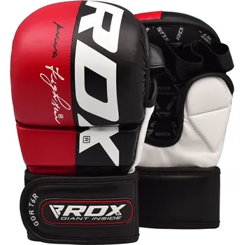 Boxerské rukavice MMA rukavice RDX T6 - červená Červená M