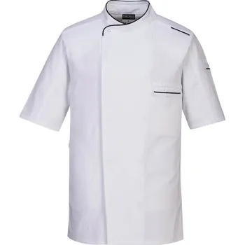 Pracovní zástěra PORTWEST Rondon Surrey S/S C735, krátký rukáv POR-C735WHRL L Bílá