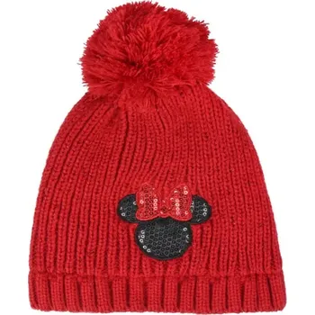 Čepice CERDÁ Dětská zimní čepice s aplikacemi MINNIE MOUSE Red Premium ,2200004283