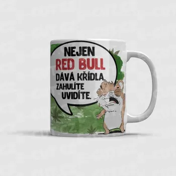 Hrnek Nejen Red Bull dává křídla... - Černá