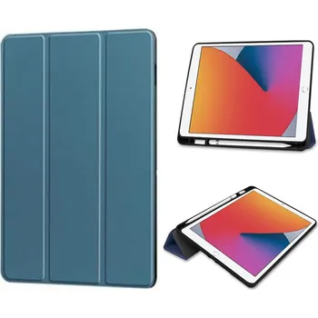 Pouzdro na tablet Solid Color Horizontal Deformation Flip Leather Case With Pen Slot TPU Case for iPad Mini 2021/Mini 6/Mini 2024/Mini 7 Dark Green