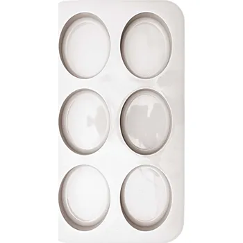 Modelovací hmota Silikonová forma Ovál na modelínu, mýdlovou hmotu a vosk