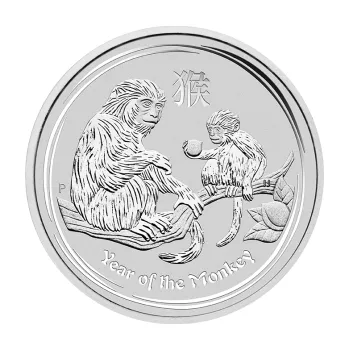 1 unce stříbrná mince Austrálie Lunar II opice 2016