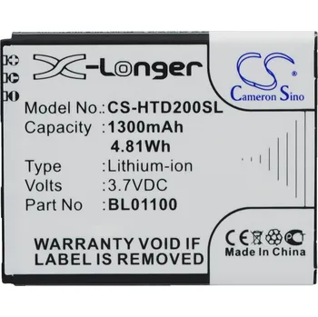 Baterie pro mobilní telefon Baterie Cameron Sino CS-HTD200SL za HTC BA S840 - neoriginální