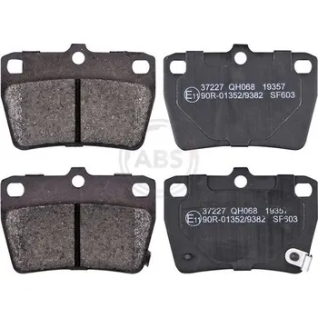 Brzdová destička Sada brzdových destiček, kotoučová brzda A.B.S. 37227