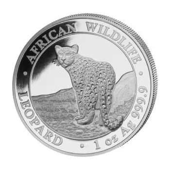1 unce stříbrná mince Somálsko African Wildlife Leopard 2018