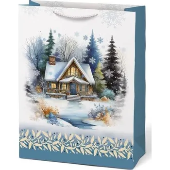 Dárková taška vánoční T10 mix 33x15x45cm 5252800