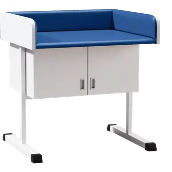 přebalovací pult a komoda PP - 962 pult přebalovací čalouněný se skříňkou dark blue no.8 - tmavě modrá