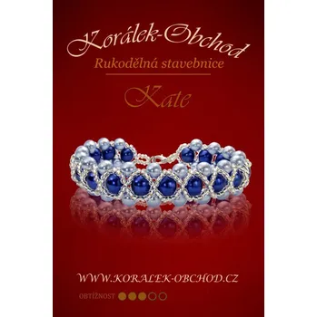 ostatní stavebnice Rukodělná KORÁLKOVÁ STAVEBNICE náramek. Označení KATE