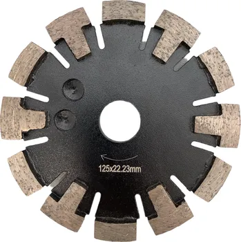 Příslušenství k brusce 125 mm x 22,23 mm diamantový kotouč do drážkovací frézy