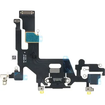 Náhradní díl pro mobilní telefon Nabíjecí port a flex kabel pro iPhone 11 OEM - Černý