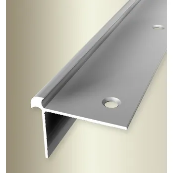 přechodová lišta Küberit 872 - F4 Stříbrná - schodová oboustranná hrana do 4 mm Délka lišty: 250 cm