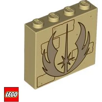 Stavebnice LEGO LEGO® Potištěné dílky LEGO Chrám JEDI 1x4x3 Star Wars, Potištěný Sloup 49311pb036