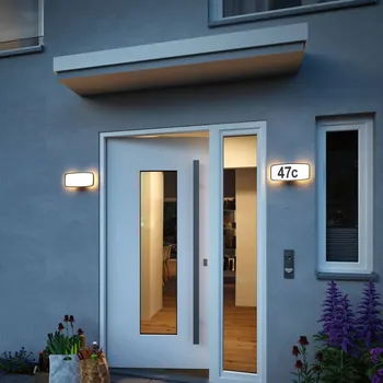 Lampička Paulmann Sheera osvětlení čísla domu se senzorem černá, bílá LED 8 W celkem - Doprava zdarma