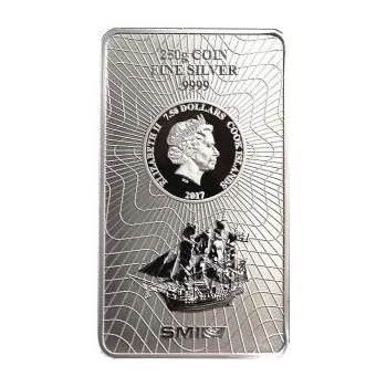 různí - 250 gramů stříbrný Cook Islands mincovní slitek 2017 - 250 g