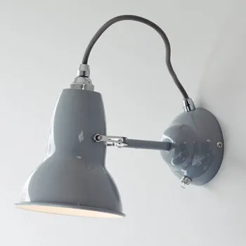 Lampička Anglepoise Original 1227 nástěnné světlo, šedá - Ø nástěnného držáku 10 cm; Ø stínidla 15 cm holubí šedá 1 x 20 W - Doprava zdarma