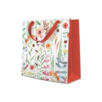 Dárková taška Dárková taška střední - Watercolor Flowers 17x6x17 cm,rychlé dodání