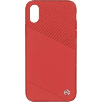 Pouzdro na mobilní telefon Tellur Cover Exquis for iPhone X/XS red