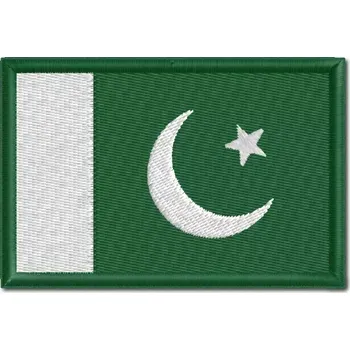 Pelisport vlajka Pákistánu vyšívaná 7,5 x 5 cm