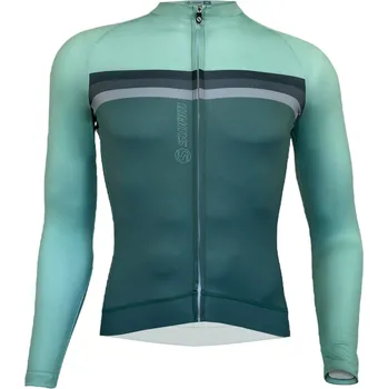 cyklistický dres Cyklistický dres SWAM SPIN CELADON LS Velikost: L