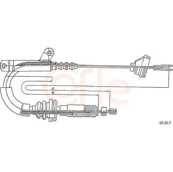 Lanko parkovací brzdy Lanko ruční brzdy COFLE 92.10.817