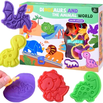 Modelovací hmota Sada modelíny s dinosauřími formičkami