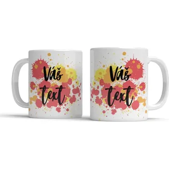 Hrnek Splatters - Červená