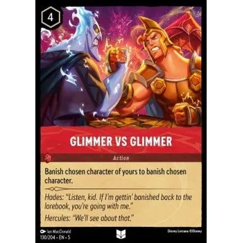 Sběratelská karetní hra Lorcana SSK 130/204 Glimmer Vs Glimmer - Shimmering Skies Stav: Near Mint, Verze: NORMAL