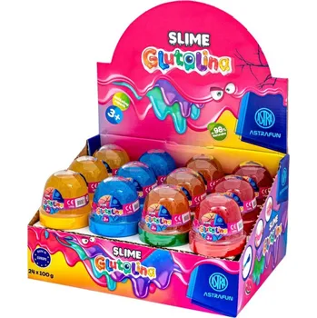 Modelovací hmota AstraFUN AstraFUN, Zábavná antistresová hmota Glutolina Slime, mix barev, 100g, 336122003
