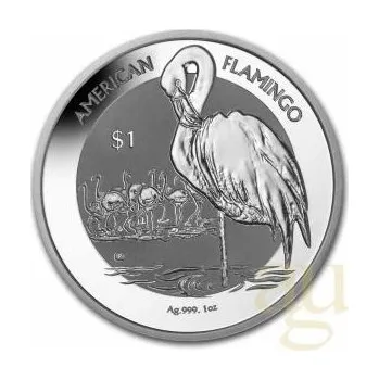 1 unce stříbrná mince British Virgin Islands Flamingo 2021