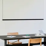 HAY závěsné světlo Factor Linear directional, černé, otočné - baldachýn - délka 40 cm, šířka 6 cm, výška 4,5 cm černá, čirá LED 38 W celkem - Doprava zdarma
