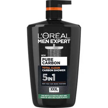 Sprchový gel L'Oréal Paris Men Expert Pure Carbon Total Clean Carbon Shower sprchový gel 1 l