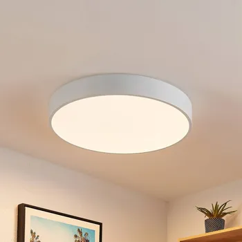 Lindby LED stropní svítidlo Simera, Ø 50 cm, bílé, kovové bílá LED 27 W celkem - Doprava zdarma