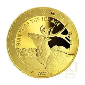 1 unce zlatá mince Giganten der Eiszeit - Rentier 2022