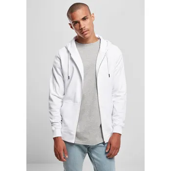 Pánská mikina Basic Terry Zip Hoody bílá Urban Classics bílá 2539350